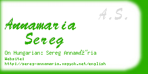 annamaria sereg business card